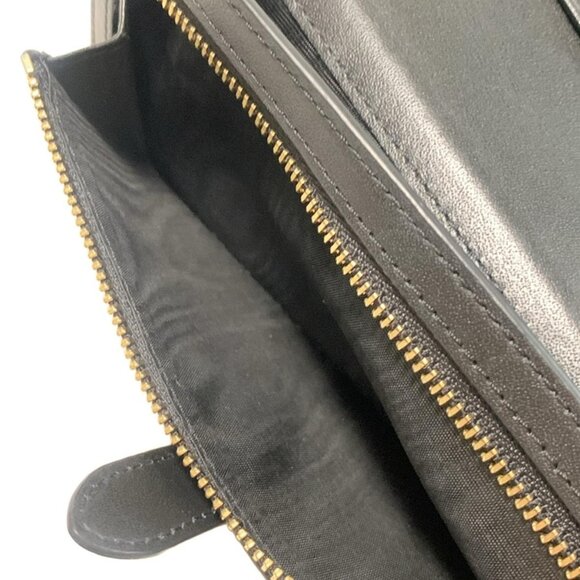 Auth FURLA Primula - Black Leather Long Wallet - Picture 5 of 6